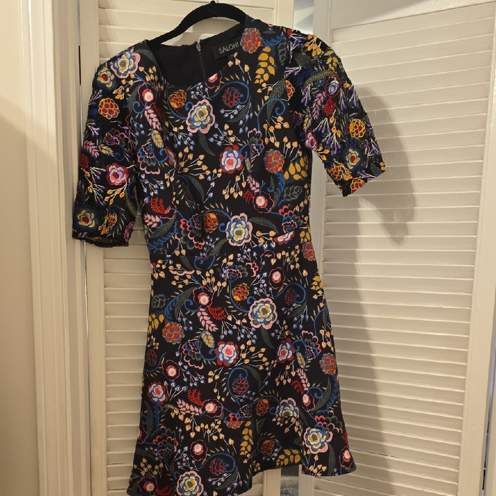 SALONI Multicolor Floral Dress